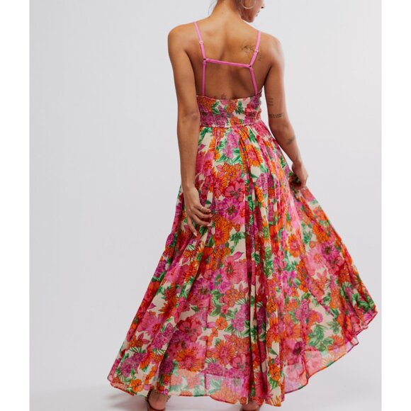 🎉LAST CHANCE🎉 FREE PEOPLE Dream Weaver Maxi Dress / Ivory Combo - Picture 3 of 6